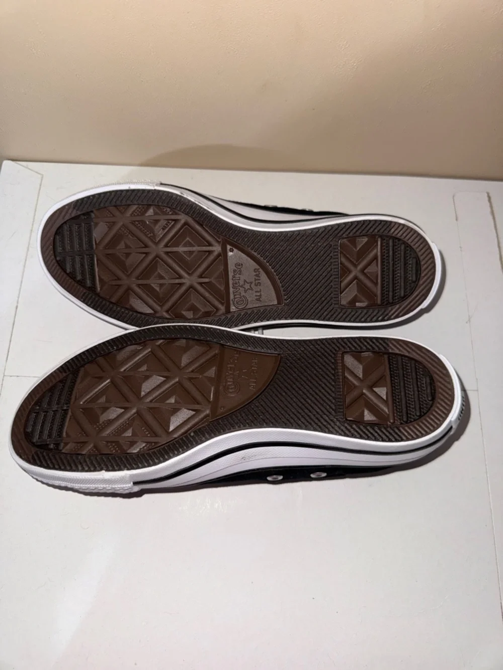 Converse Black and White Low Top Canvas Sneakers - Picture 3 of 8